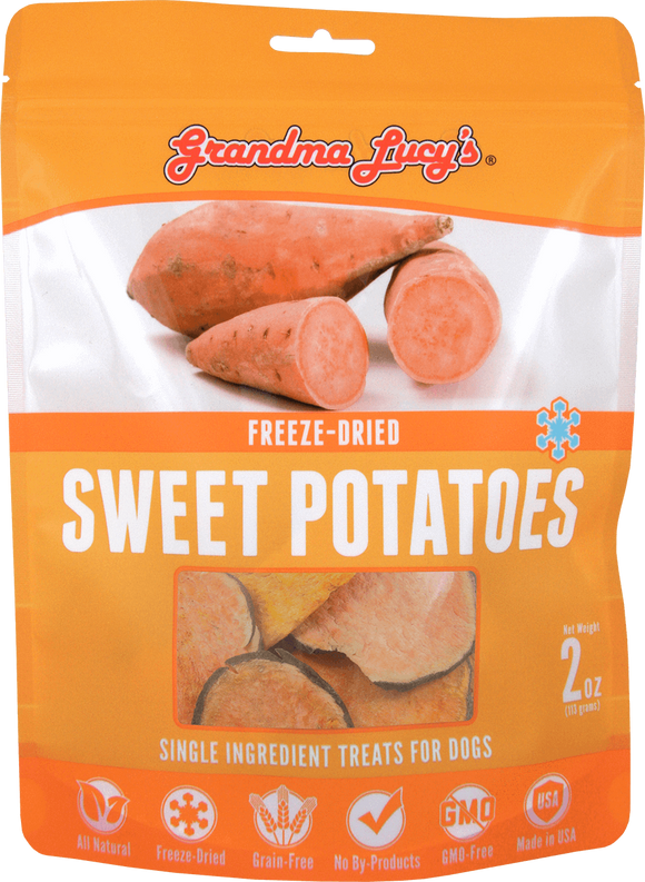Grandma Lucy's Freeze Dried Sweet Potato 2 oz - Single Ingredient DISCONTINUED