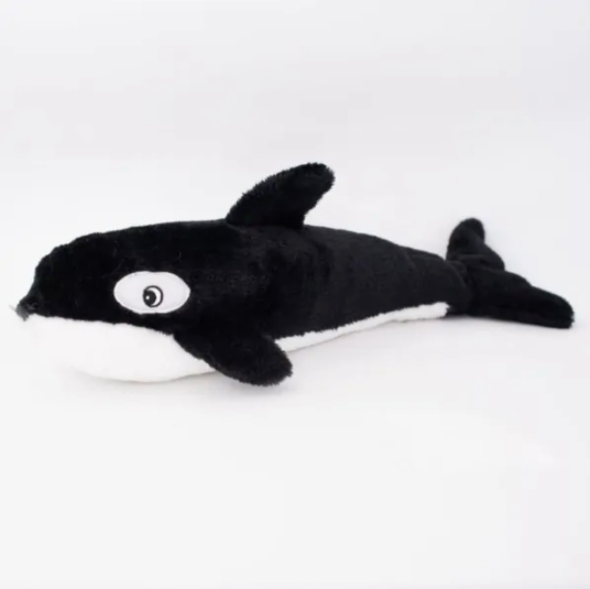 818786019938 ZP993 ZippyPaws Jigglerz - Killer Whale Dog Toy zippy paws jiggler jigglers