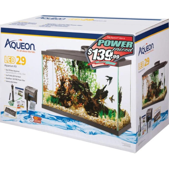 Aqueon LED 29 Gallon High Starter Aquarium Kit power priced price 015905402330