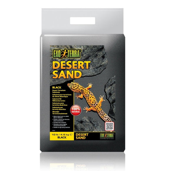 Exo Terra Desert Sand, Black Terrarium Substrate 10 lb 015561231015 PT3101