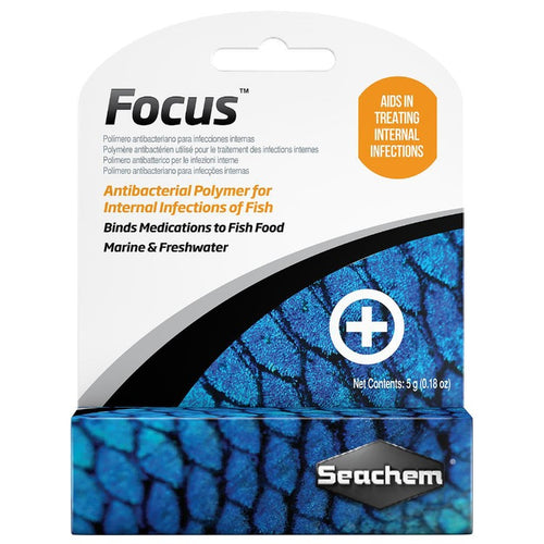 000116064101 641 Seachem Focus 5 gm - Binds Medications to Fish Foods binder saltwater marine freshwater fresh water