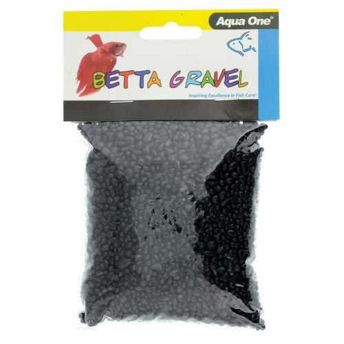 9325136133462 Aqua One Betta Gravel - Black Acrylic Glass