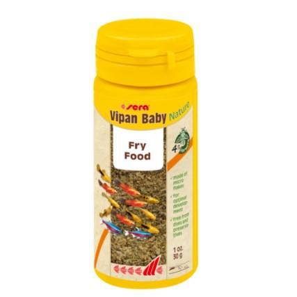 Sera Vipan Baby Nature Staple Flake Food Diet 1 oz (50 mL)