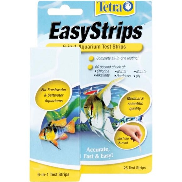 Tetra EasyStrips 6-in-1 Test Strips, 25 strips