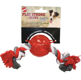 SPOT Play Strong Tugs Mini Ball 2.25" with Rope