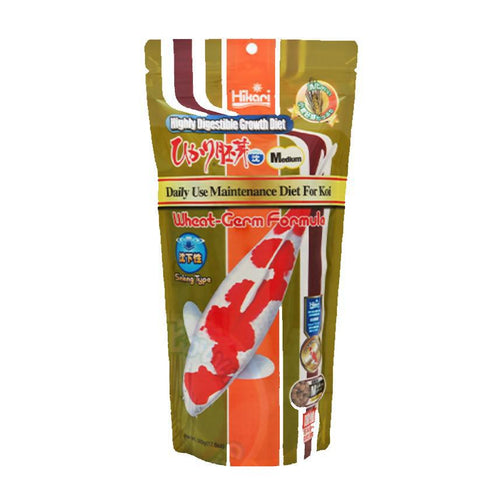 Hikari Daily Use Sinking Wheat-Germ Formula Koi Food 17.6 oz Medium Pellet Cool Water Feeding