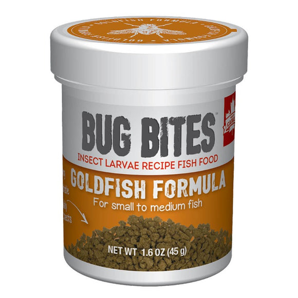 Fluval Bug Bites Goldfish Granules Formula 1.6 oz small to medium fish aquarium tropical a6583