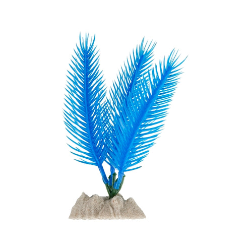 GloFish Aquarium Plant Blue - Small glow fish aq-77320 77320-00 046798773207