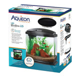 Aqueon LED MiniBow LED Kit with SmartClean Tech, 2.5 Gallon - Black 015905001991 mini bow smart clean 100543588 box boxed