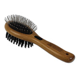 047181164565 DOG Bamboo Groom Combo Brush with Bristles & Stainless Steel Pins S/M  BG COMBO SMMD