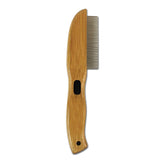 BG FLea OS Bamboo Groom Rotating 77 Pin Flea Comb rotating pins  047181161342