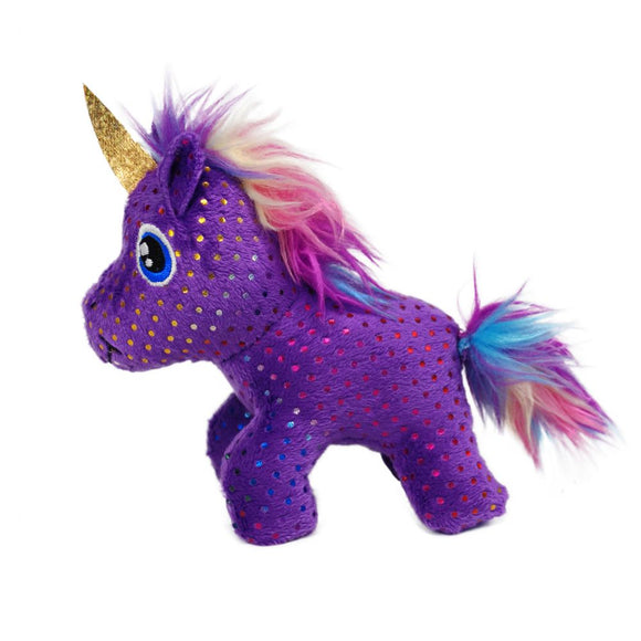 CA81 035585459134 kong cat enchanted buzzy unicorn purple kitten catnip toy