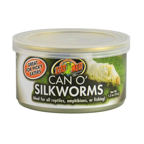 097612402483 ZM-148 Zoo Med Can O' Silkworms 1.2 oz 