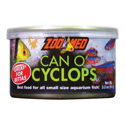 zoo med can o' cyclops fish food zma-11 097612402117 3.4 oz