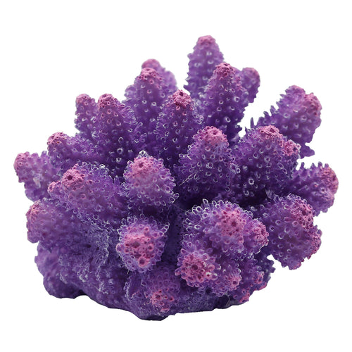 Ornament decoration replica coral purple cauliflower sps