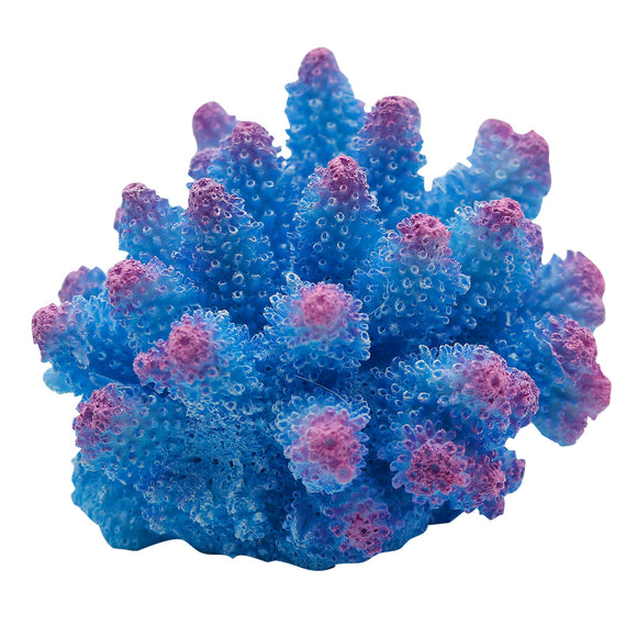 replica fake decorative plastic cauliflower blue coral ornament fish tank aquarium marine saltwater