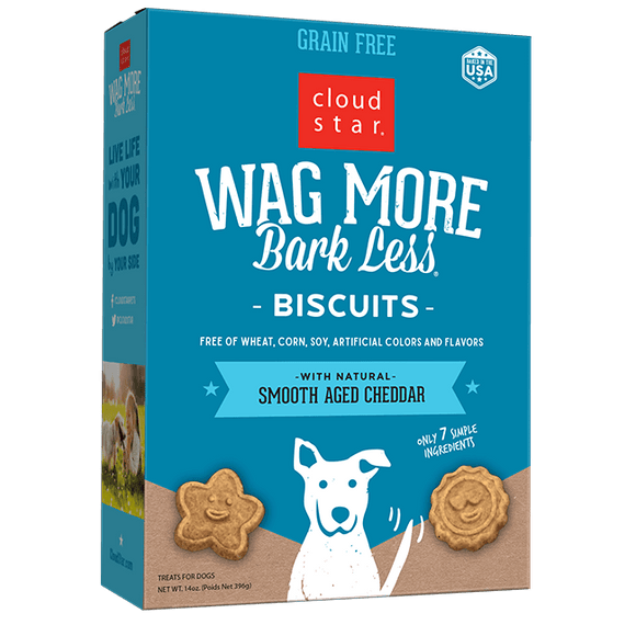 Cloud Star Wag More Bark Less Oven Baked Biscuits - Smooth Aged Cheddar 14 oz