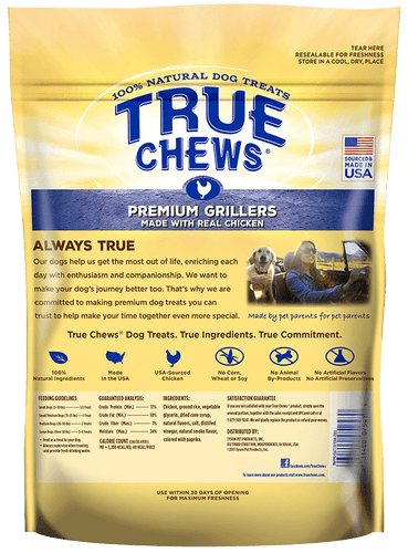 True Chews Premium Chicken Grillers Dog Treats