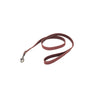 Circle T Rustic Leather Leash - Brick Red