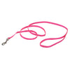 coastal pet products single-ply one ply single dog leash narrow neon pink 3/8 5/8 wide in