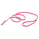 coastal pet products single-ply one ply single dog leash narrow neon pink 3/8 5/8 wide in