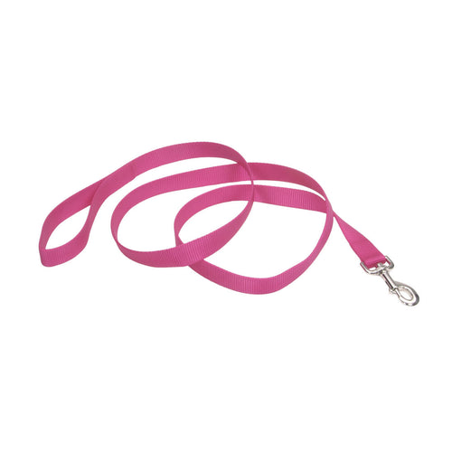 coastal pet products single-ply one ply single dog leash narrow neon pink 3/4 1 wide in