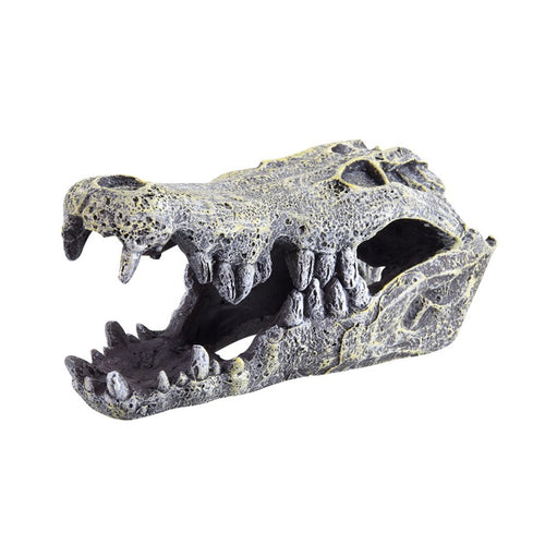 Crocodile Skull 628742309009 Alligator head aquarium ornament