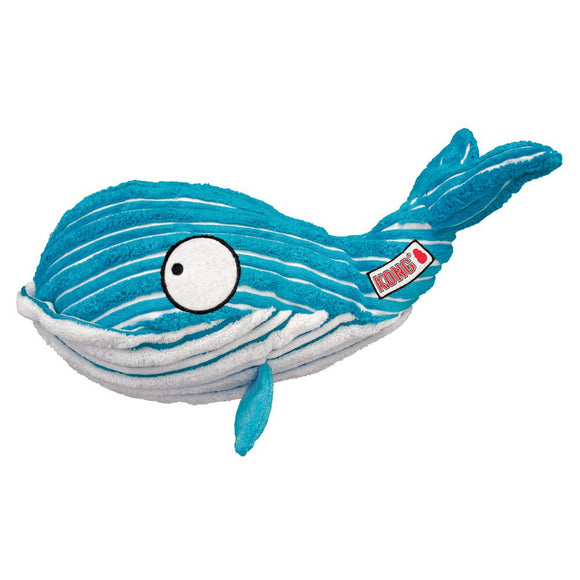 Kong CuteSeas Corduroy Whale Dog Toy