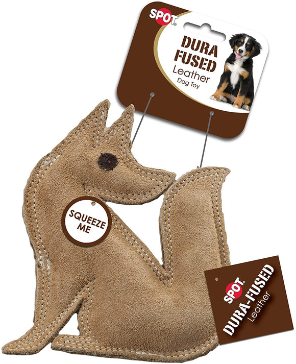 ethical pet spot dura fused leather fox dog toy 4208  077234042083