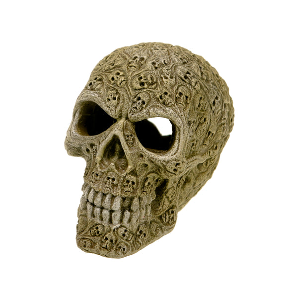 030157018757 EE-339 EE339 Exotic Environments Haunted Skull Ornament Blue Ribbon Pet Products Fish Tank reptile cage decoration