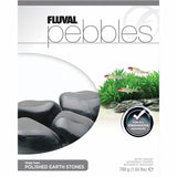 015561125802 Fluval Pebbles Polished Black Agate Stones 1.5 lb 12580 package
