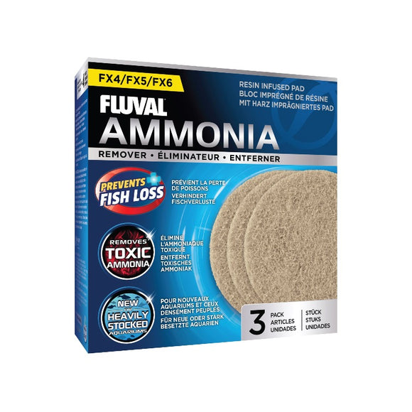 A-259 A259 015561102599 Fluval Canister Ammonia Remover Pads 3 Pack FX4 FX5 FX6
