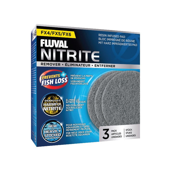A-265 A265 015561102650 Fluval Canister Nitrite Remover Pads 3 Pack FX4 FX5 FX6
