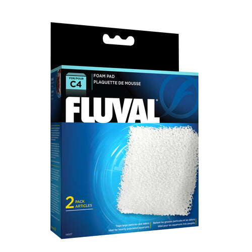 Fluval 14007 C4 Foam 2 Pack pad 015561140072 power filter back