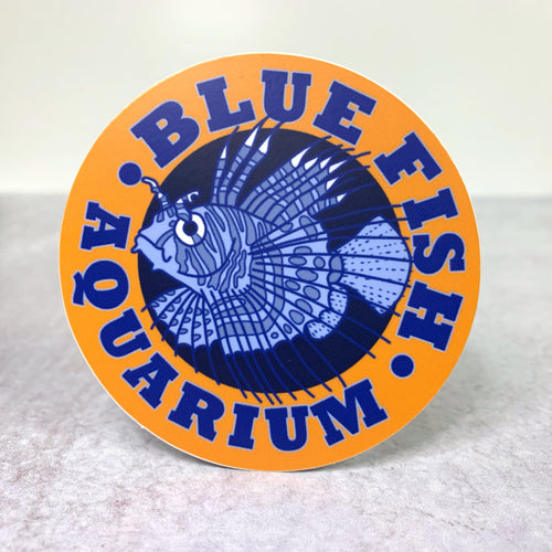 Blue Fish Logo - Lionfish Sticker