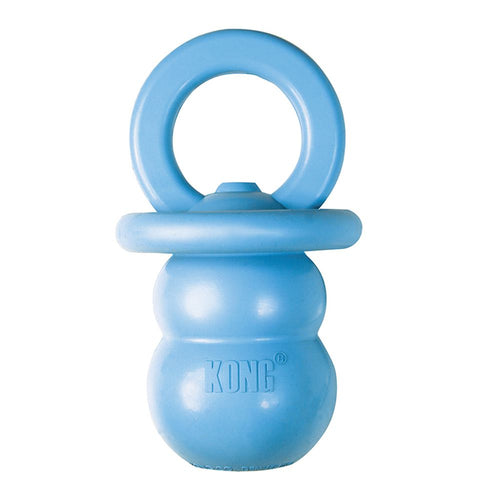 Kong Puppy Binkie Rubber Dog Toy - Pink or Blue