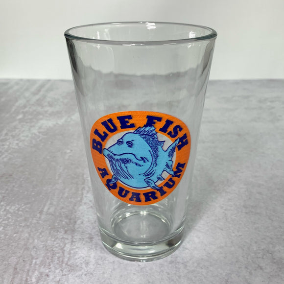 Blue Fish Logo Pint Glass