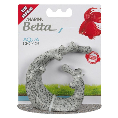 12236 015561122368 Marina Betta Ornament - Granite Wave decor aqua 