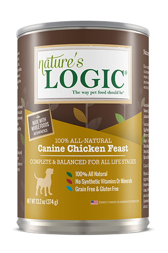 natures logic canine chicken feast wet dog food dog diet 858155001010 canine chicken feast grain gluten free grain-free gluten-free all natural