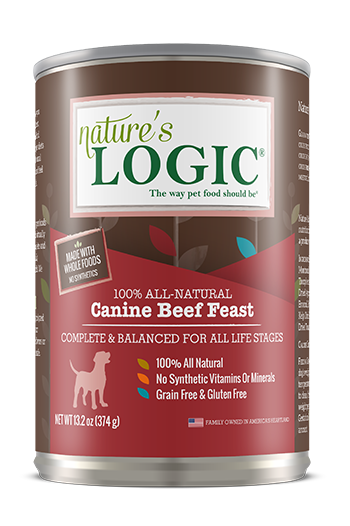 Nature's Logic Canine Beef Feast Wet Food 13.2 oz Dog 858155001676