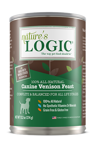 Nature's Logic Canine Venison Feast Wet Food dog 858155001034