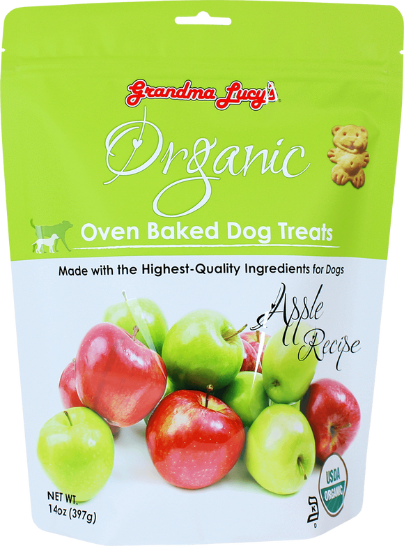 884308220120 Grandma Lucy's organic apple oven baked dog treat