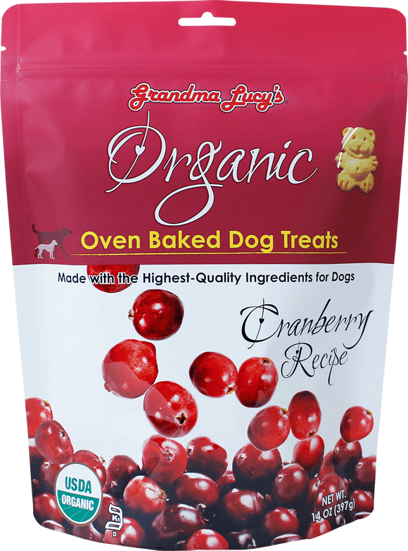 884308220151 grandma lucy lucys lucy's organic baked oven  cranberry dog treats