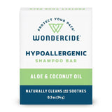 wondercide hypoallergenic shampoo bar with aloe and coconut naturally cleans and soothes 019962893728