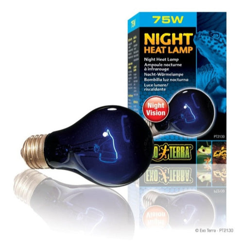 75w 75 watts pt2130 015561221306 exo terra night heat lamp bulb reptile vision blue moon light moonlight