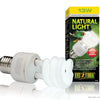 exo terra natural light lamp bulb full spectrum daylight for day light terrarium plants  13w PT2190 015561221900