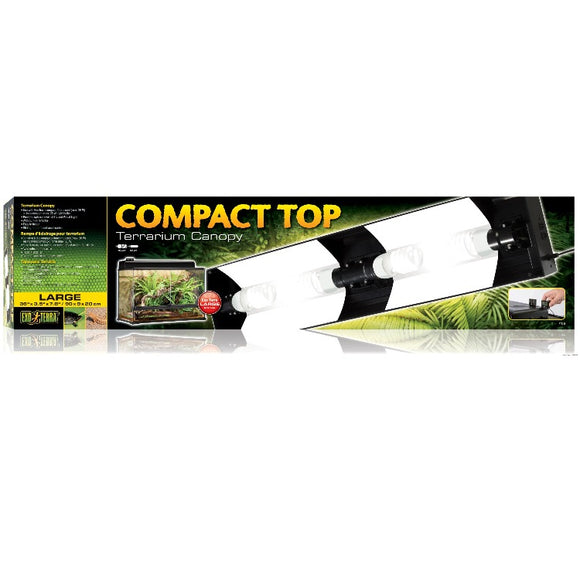 015561222280 PT2228 Exo Terra Compact Top Plastic Canopy for Large 36 inch Terrariums