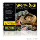 exo terra pt2808 buffalo worm dish feeder feeding dish mealworm meal  015561228084