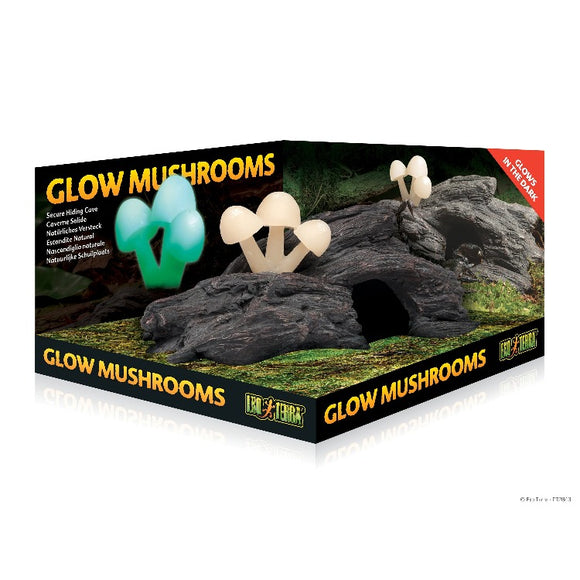 PT2843 01556128435 Exo Terra Ornament Glow Mushrooms Hideout