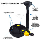 Laguna Pond PowerJet 2000 gph Fountain Pump Kit